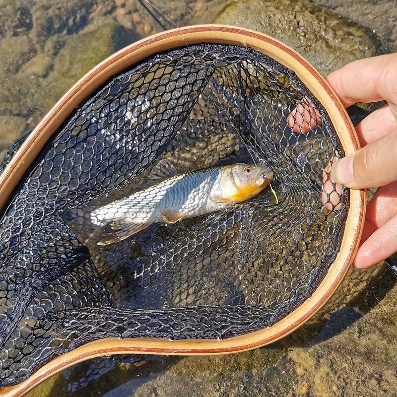 フライランディングネット タモ網 渓流 タモ ランディングネット 木製
