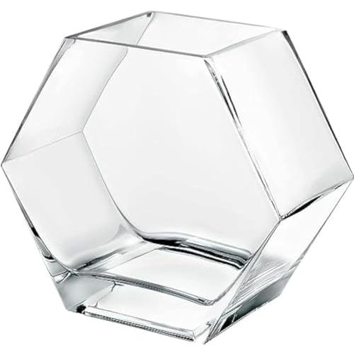 金魚鉢 水槽 小シンク 苔テラリウム 六角形ボディ おしゃれガラス