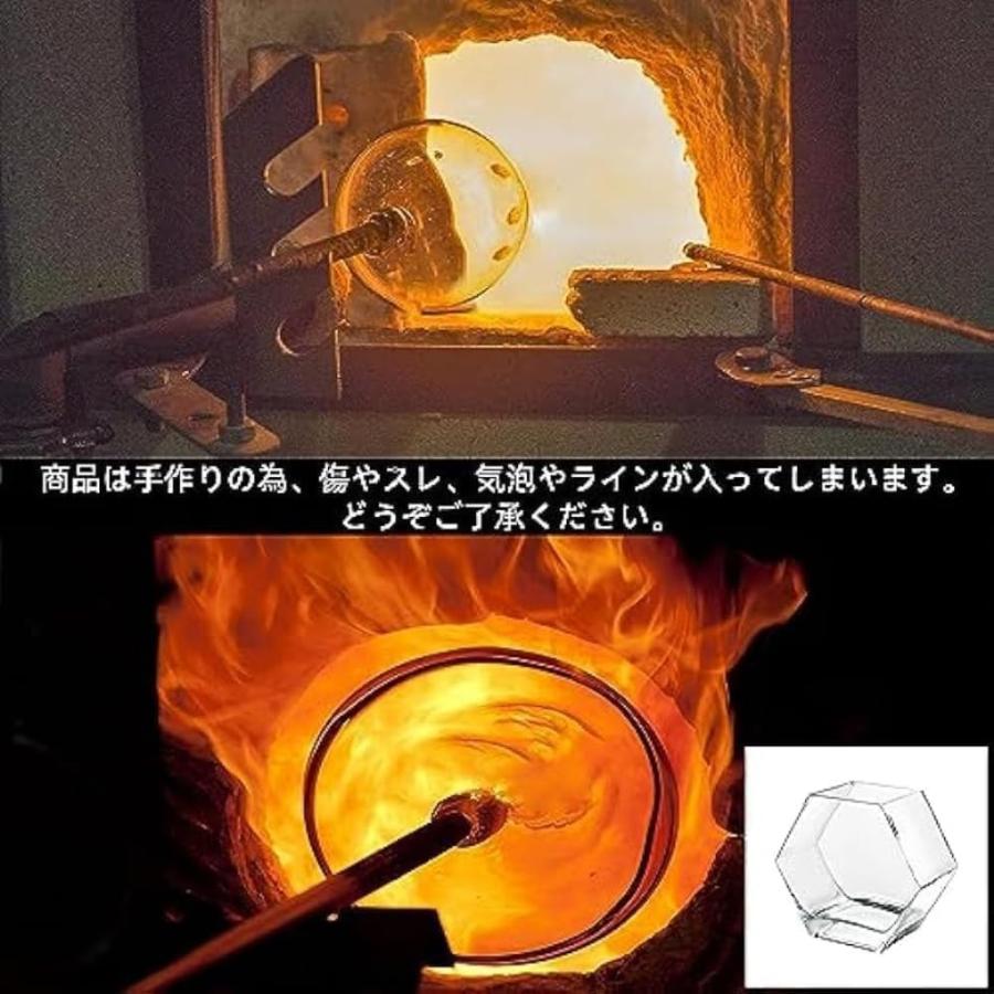 金魚鉢 水槽 小シンク 苔テラリウム 六角形ボディ おしゃれガラス