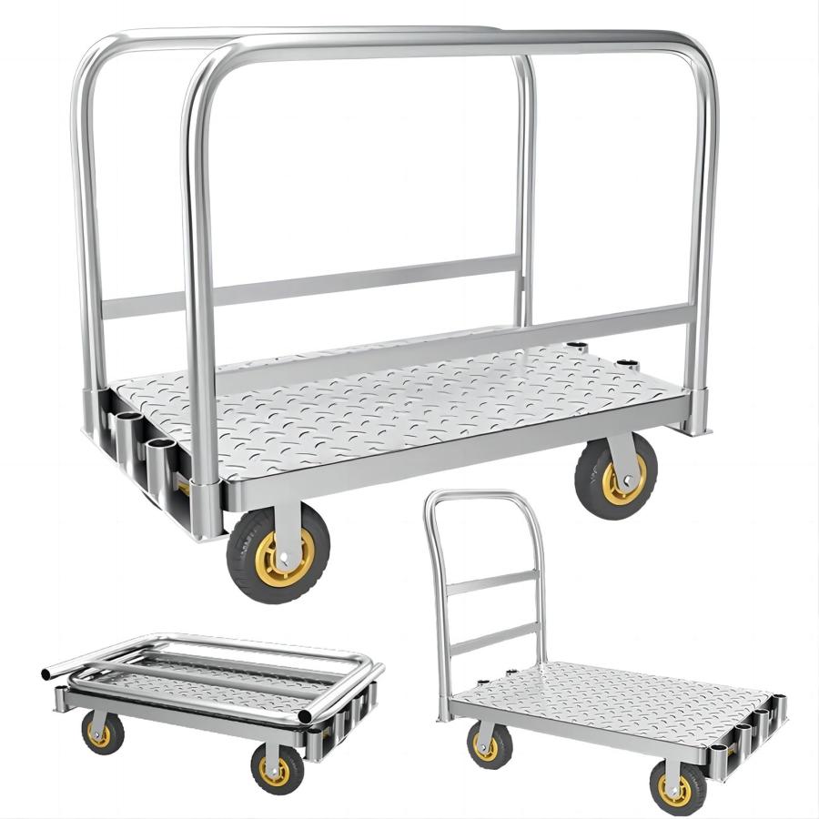 2in1 ボード台車 折畳み長尺物運搬車 株式会社錦 大型手押し台車ブレーキ付き 全鋼構造900KG耐荷重 6インチキャスター 静音 業務用家庭 多用途石膏板カー 2in1 ボード台車 折畳み長尺物運搬車 ガラス運搬用台車 大型手押し台車