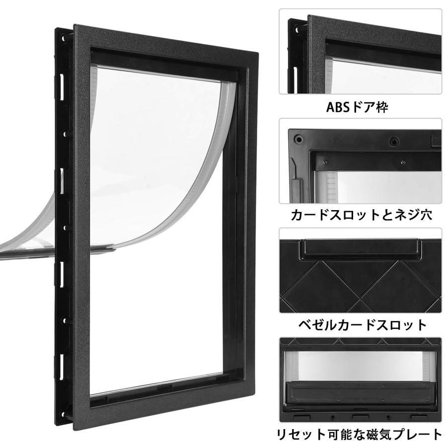 自動 ペットドア Amazon.co.jp: TOMMYFIELD 猫ドア ペットドア 猫 犬 調節可能