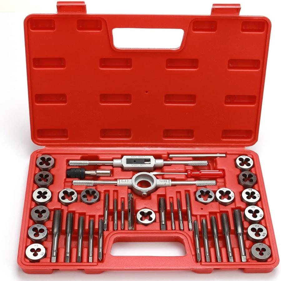 タップとダイセットねじ切り タップダイスセット ネジ山 ネジ穴 ボルト