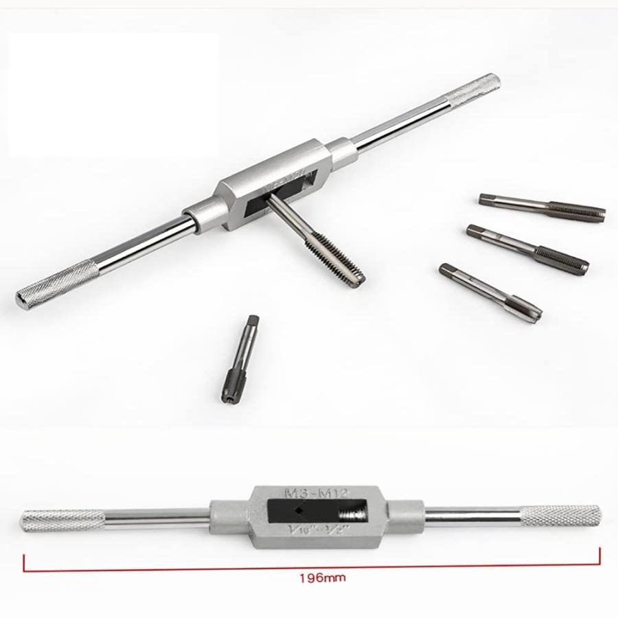 工具 ハンドタップ 72型  ネジ ネジ切り ネジ切り タップ ハンドル タップダイス 8点 セット ネジ 穴