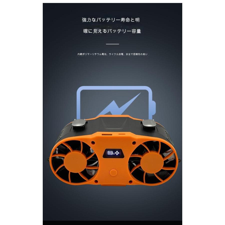2026年新型腰ファン、ベルトファン、強力、20000mahポータブルファン