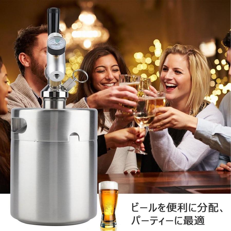 ミニビール樽 ビールディスペンサー ビールサーバー ステンレス鋼
