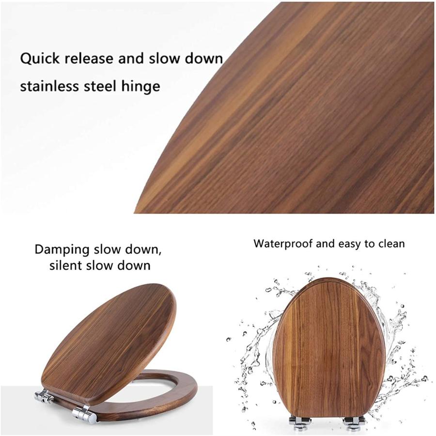 便座?便器 木製便座 木製前丸便座 ソフトクローズトイレシート