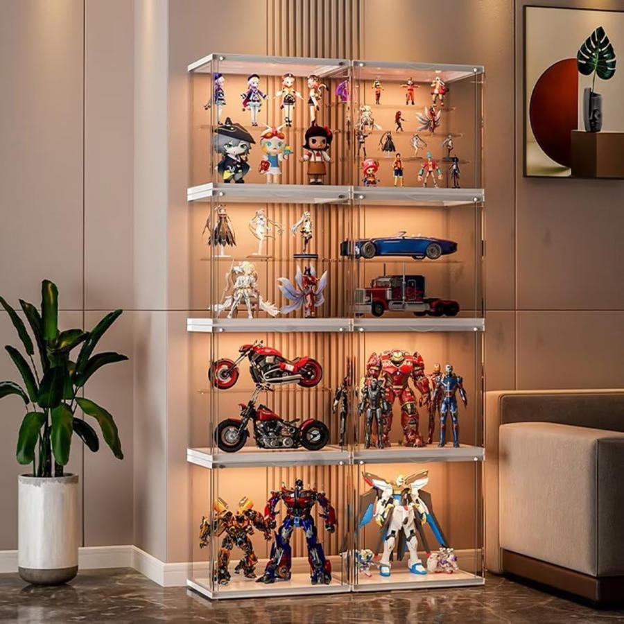 3pcsホビー用収納ケース 30*17*23cm フィギュアボックス コレクション