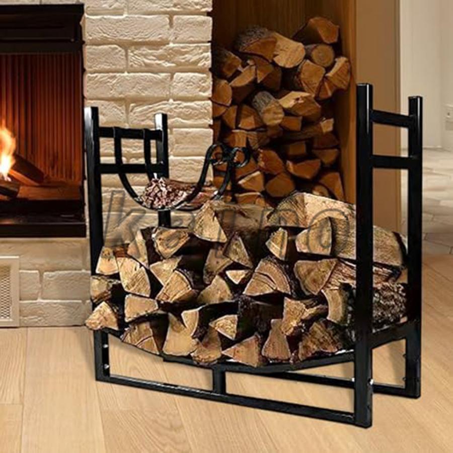 薪収納 棚【2026年最新仕様】 薪棚 スチール 薪置き ログラック 屋外