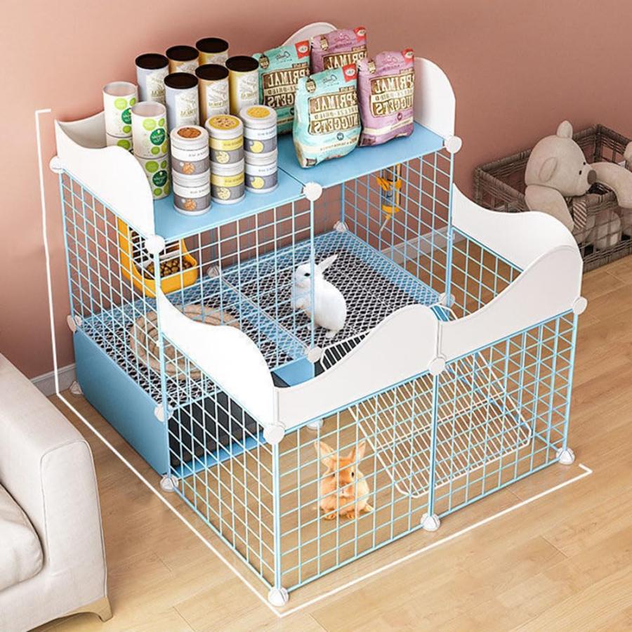 【美品・高価】うさぎ　ケージ　ウサギ　兎 Amazon | 兎 ケージ 2段 ウサギケージ | MMINI | 飼育ケージ 通販