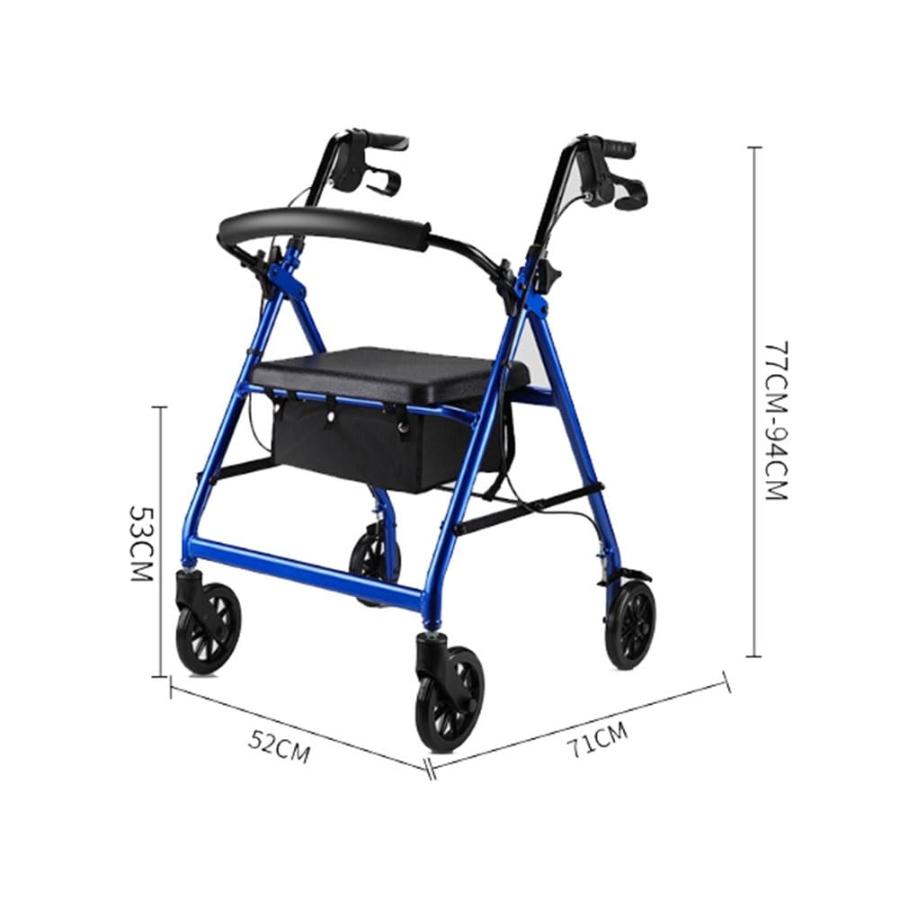 シシルバーカー 歩行器 歩行補助具 歩行補助カート 介護 四輪歩行車 多