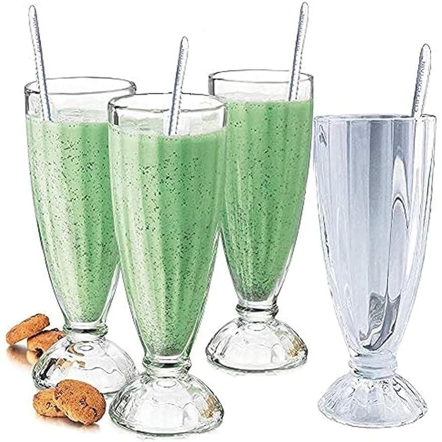6ピースミルクシェークグラスセット、健康的で環境に優しい