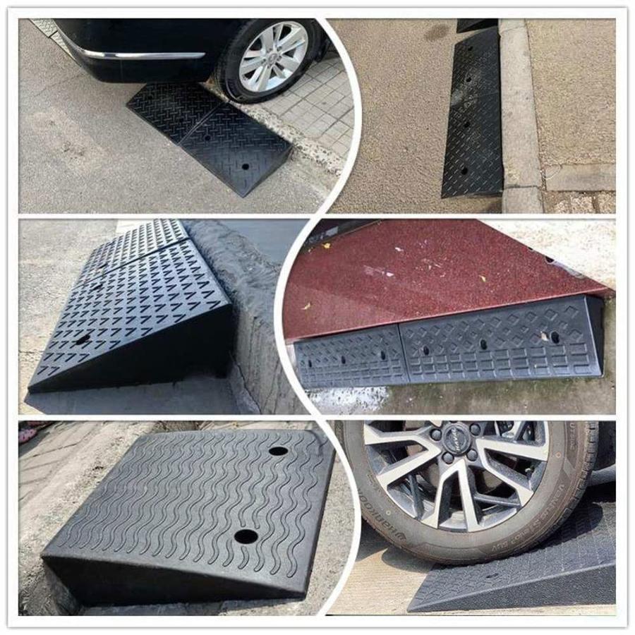 スロープ Step Ramp 15?25cm 高さ ポータブル ゴムおよびプラスチックカーブランプ カースロープ 滑り止め  ヘビーデューティーカーブランプ 車スロープ 溝のゴム : 海のストア - 通販 - Yahoo!ショッピング