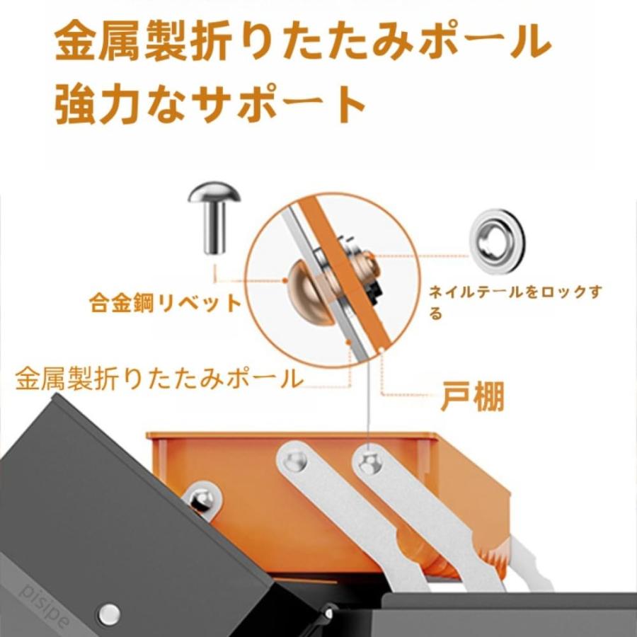 ツールボックス 大容量 工具箱 折りたたみ式 工具収納ケース 両開き