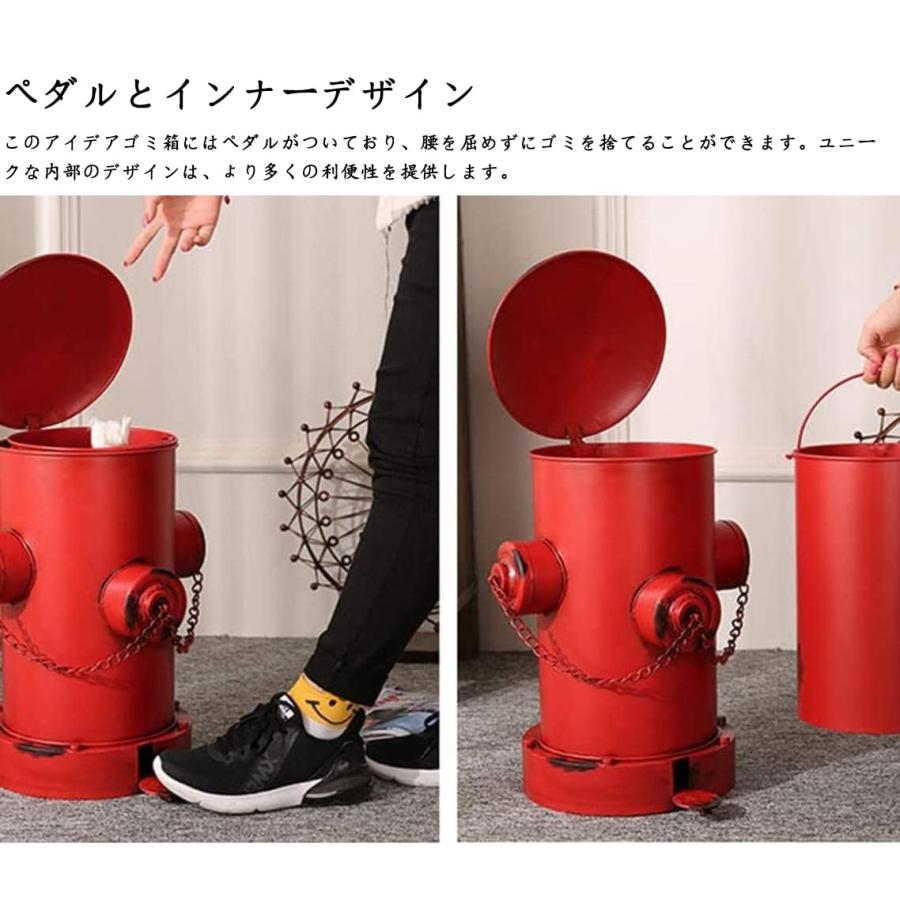 ゴミ箱 ふた付き おしゃれ 消火栓 ペダル 25L/35L/55L ダストボックス