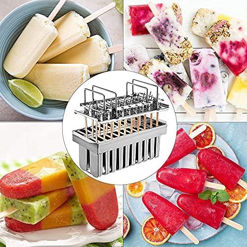 20個の金属製アイスキャンデー型 各アイスクリーム型 容量108ml