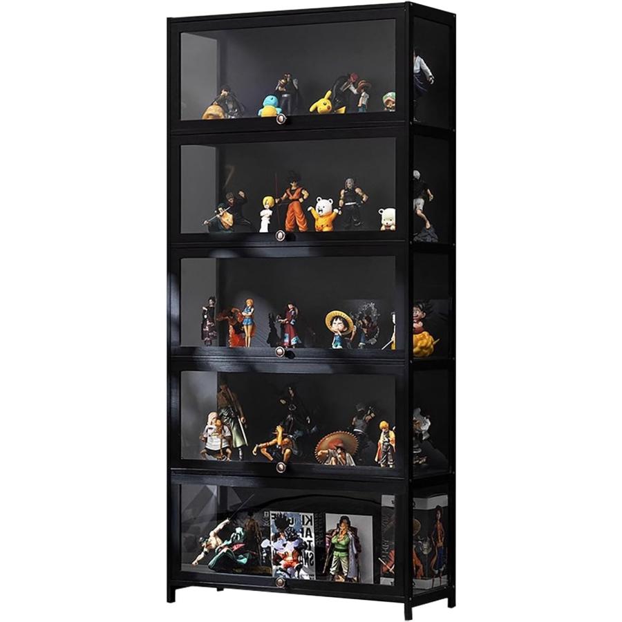 アクリルコレクションケース　フィギュア棚 Amazon.co.jp: lalairodori フィギュアケース 棚 アクリル 4個