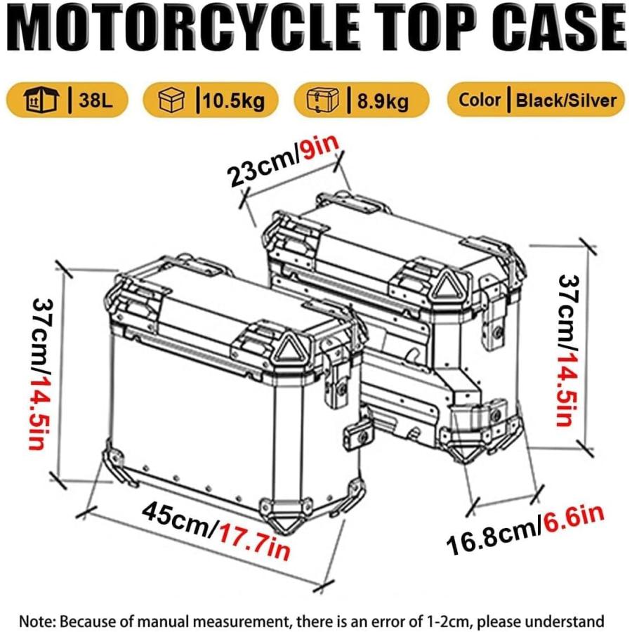 パニアケース　38L未使用 38L パニアケース サイドケース 汎用 バイク用ボックス サイドボックス