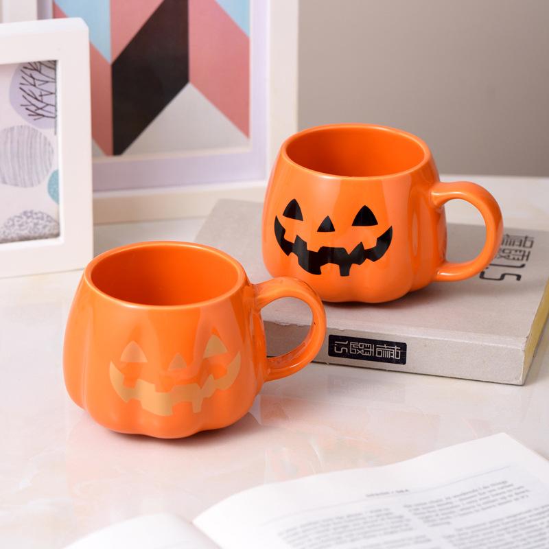 ハロウィン かぼちゃカップ 400ml マグカップ セラミック かぼちゃ