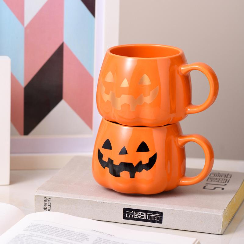 ハロウィン かぼちゃカップ 400ml マグカップ セラミック かぼちゃ
