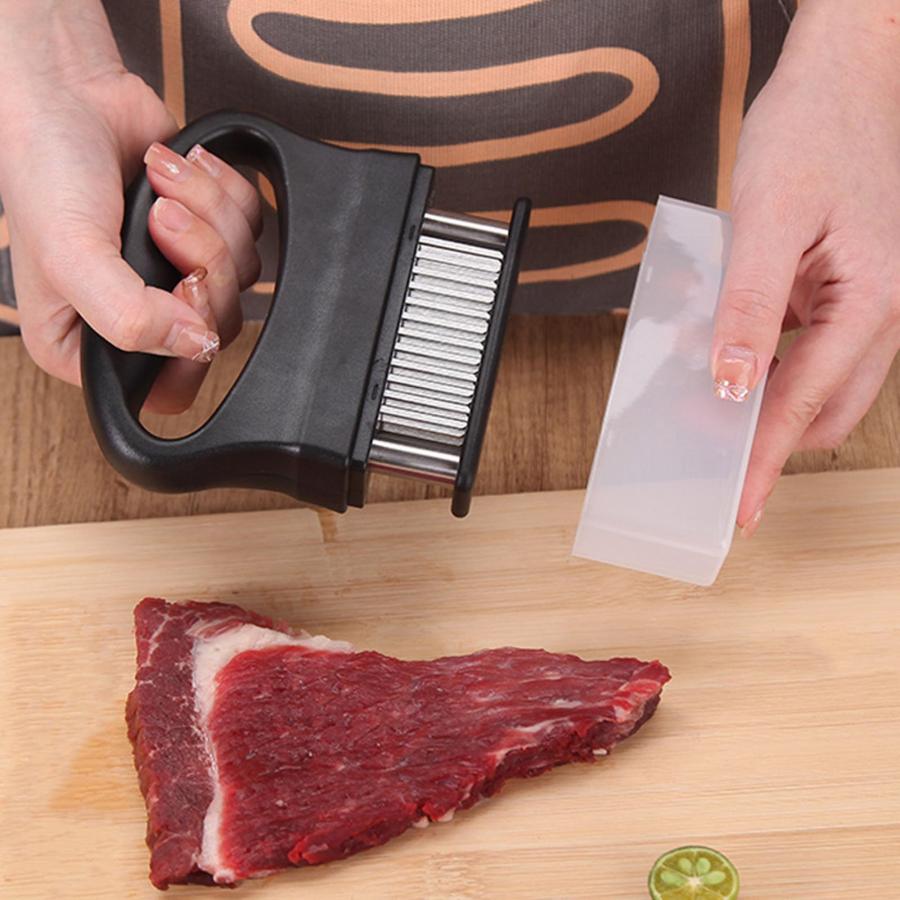 肉筋切り器 ミートテンダライザー 48本刃仕様 ジャカード 保護カバー