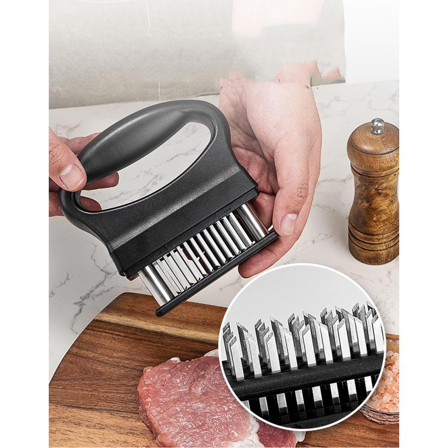 肉筋切り器 ミートテンダライザー 48本刃仕様 ジャカード 保護カバー