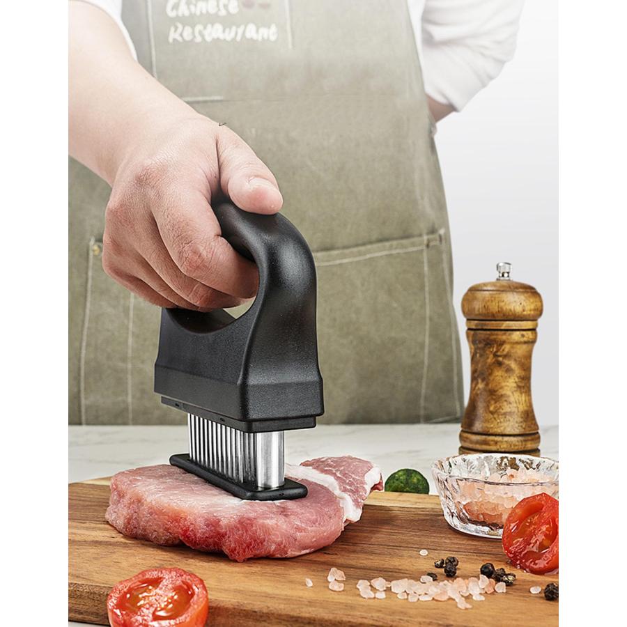 肉筋切り器 ミートテンダライザー 48本刃仕様 ジャカード 保護カバー