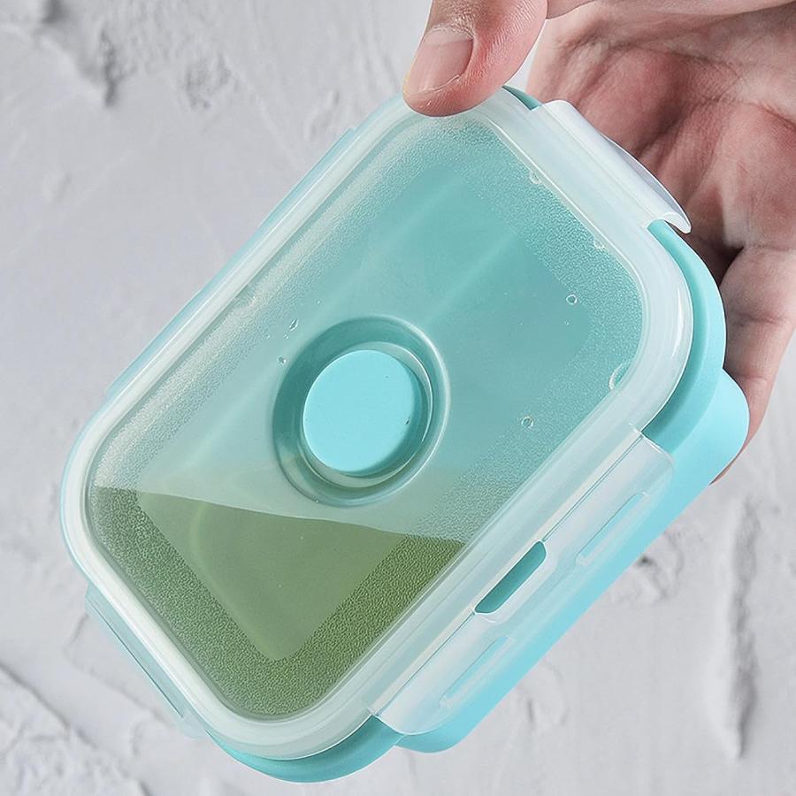折りたたみ式保存容器 冷蔵庫用容器 食品保存用シリコン容器 マリネ