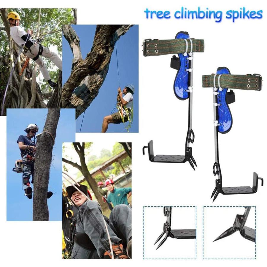木登り器 木登り道具 昇柱器 直立木登りツール 極登山スパイク 滑り