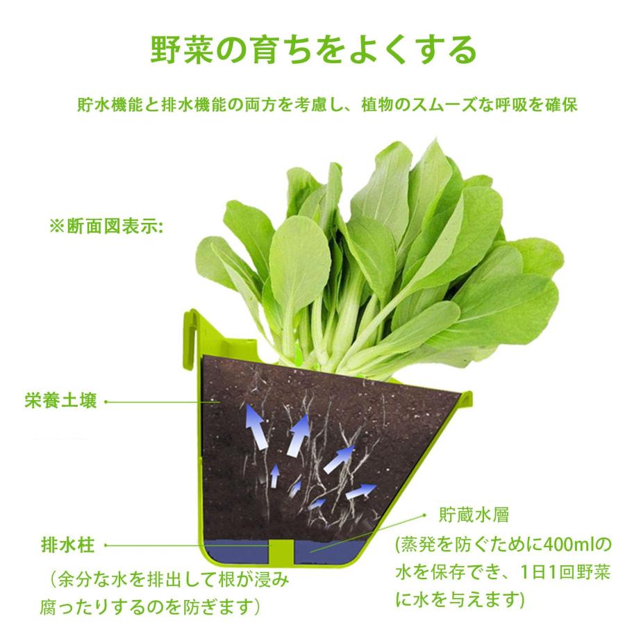 植木鉢 プランター 引っ掛け式 壁掛け垂直プランター 壁面緑化 野菜