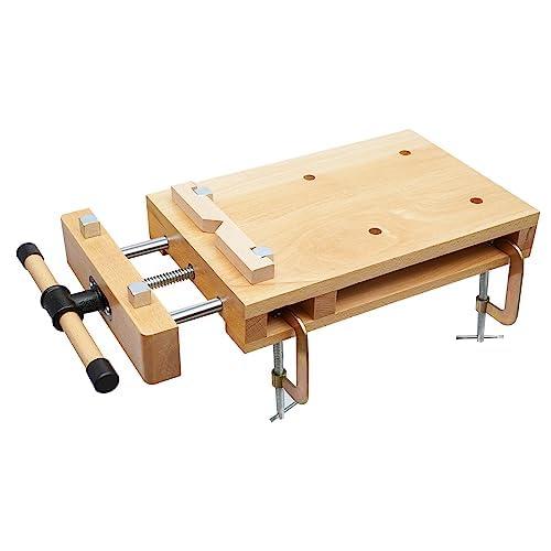 作業台 diy 木工 クランプ バイス 万力 Diy 大型 無垢材 卓上 深型