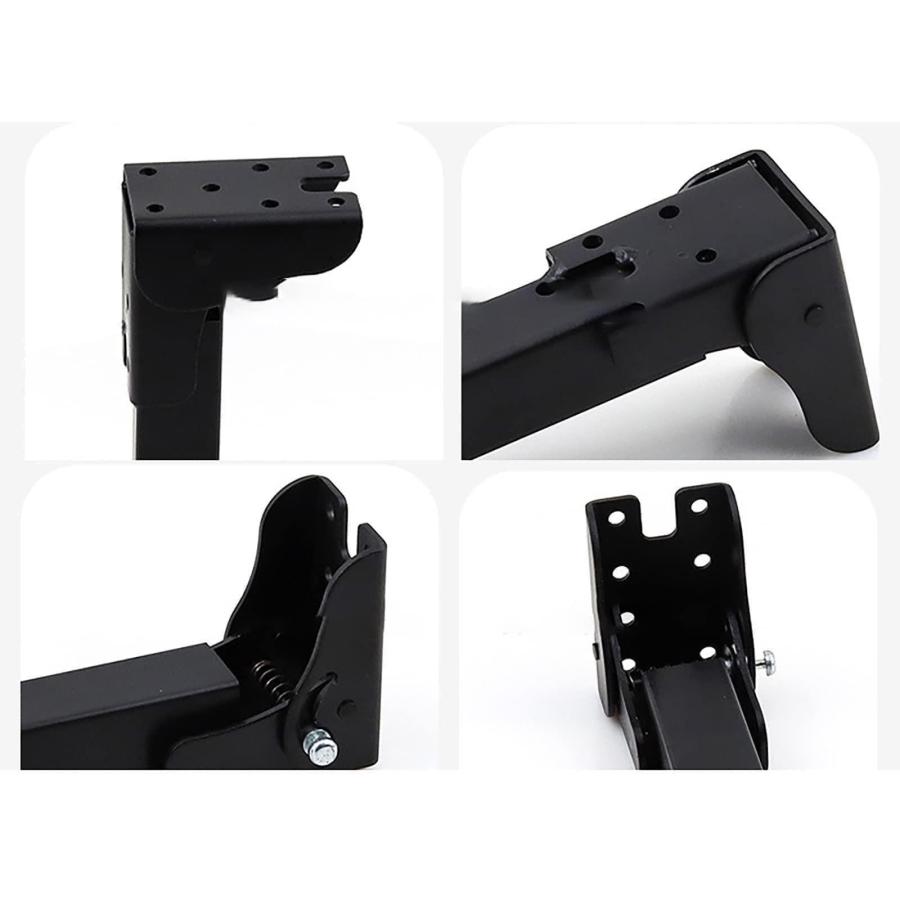 折りたたみ自動四角脚DIY折りたたみ脚黒鉄折りたたみテーブル脚90°鉄製