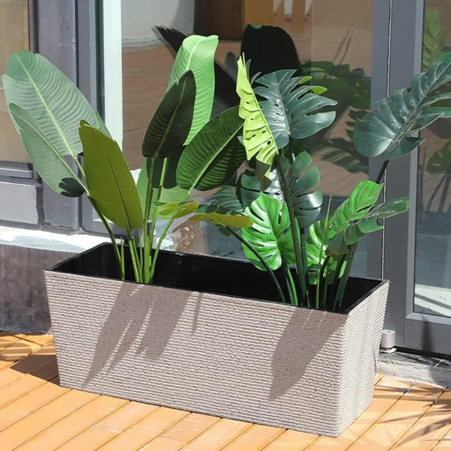 プランター 大型 植木鉢 長方形 軽量 深型 寒冷地仕様 スリム 長角