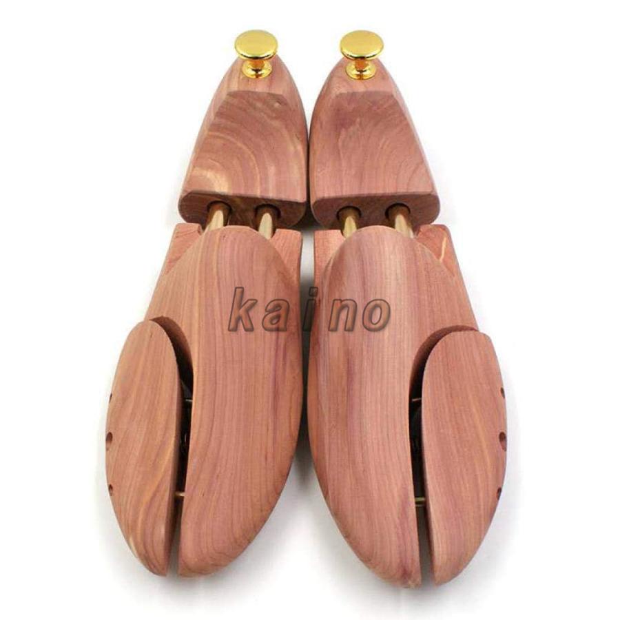 シューキーパー メンズ レディース 木製 天然 シューツリー レッド