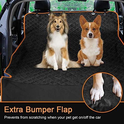 HCMAX 犬 車 カーゴライナーカバー ペットシートカバー　ブルー 犬のカーシートカバー、防水ペットカーゴカバー滑り止めウォッシャブル