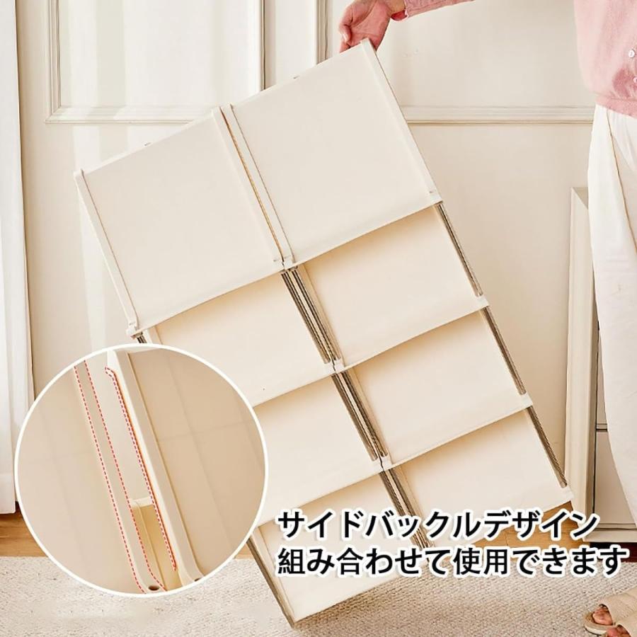 シューズラック スリム 靴収納 斜め置き 3段/8段 おしゃれ オープン