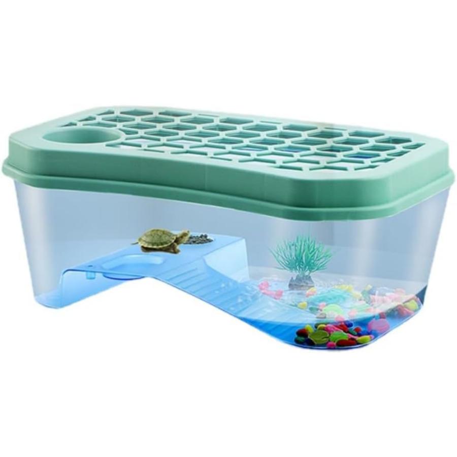 亀水槽プラスチック 爬虫類繁殖ボックス カメ用水槽 大きい カメ 水槽