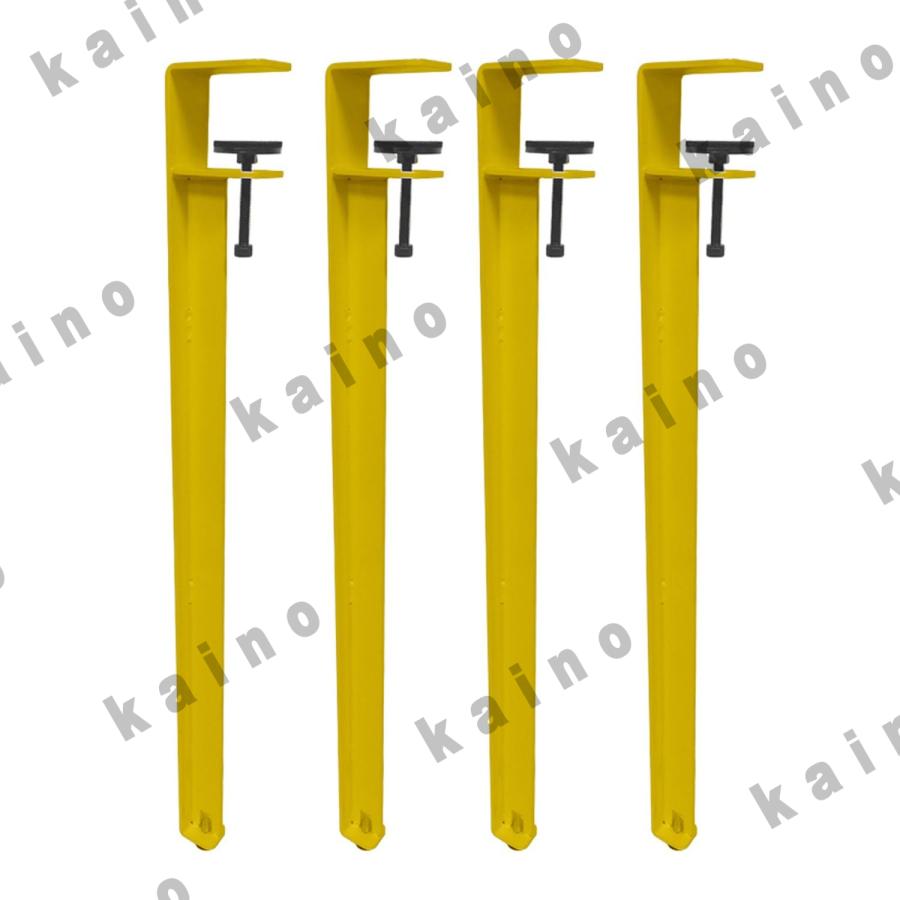 テーブル 脚 4本セット 金属製 クリップ式 調節可能 F字型 ダイニング