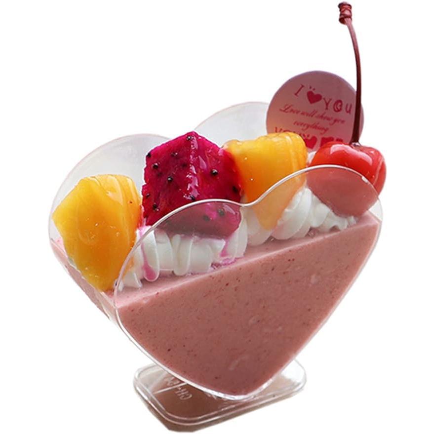 デザートカップ 50/100パック透明プラスチック前菜カップ 使い捨て