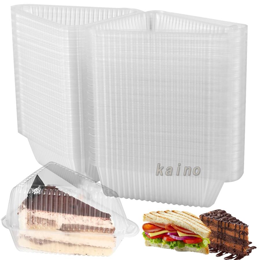 150pcs ケーキスライスボックス 容器 ケーキボックス 三角形 ミニ