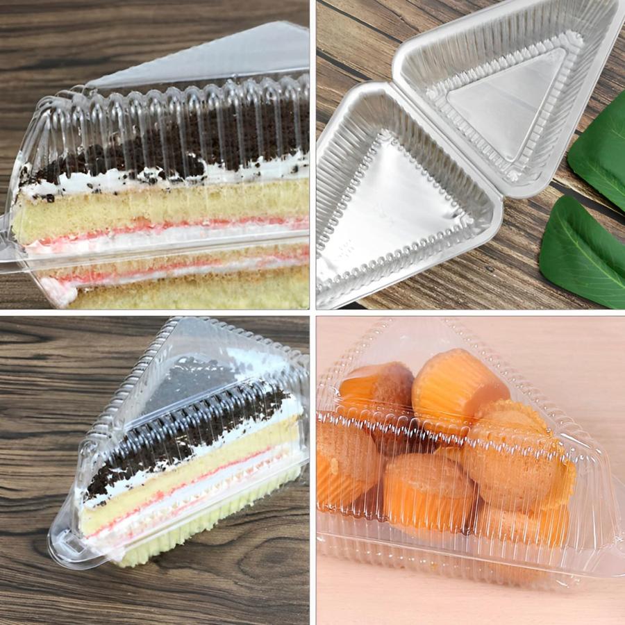 150pcs ケーキスライスボックス 容器 ケーキボックス 三角形 ミニ