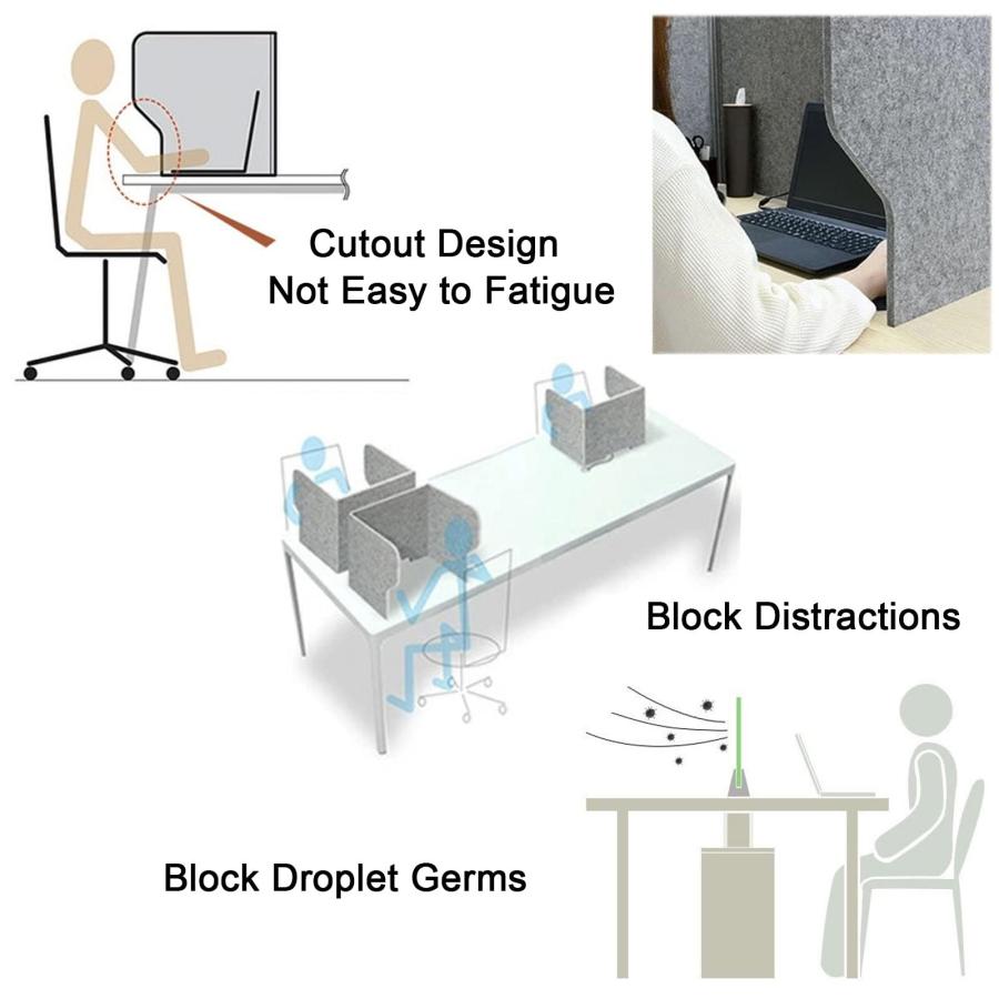 防音 パーテーション 卓上 フェルトボード 高密度吸音フェルト、卓上