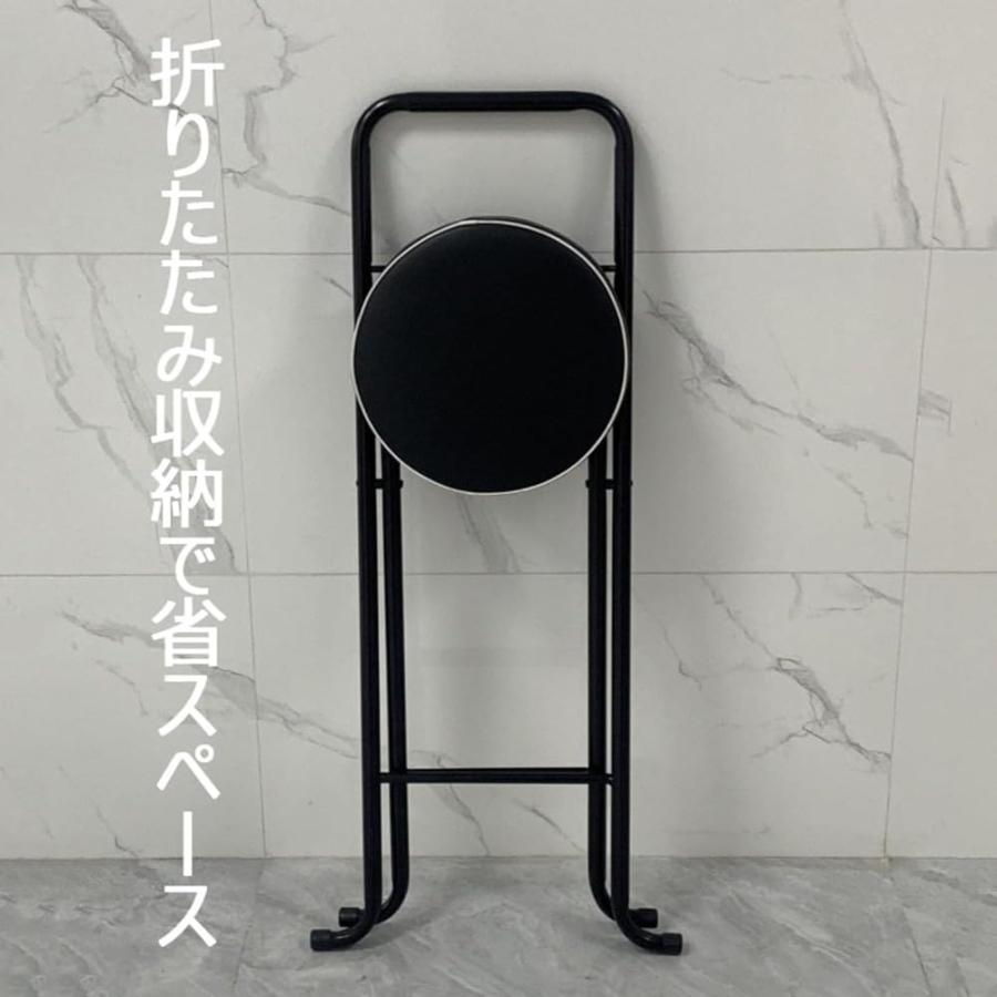 80cm座高 カウンターチェア ハイチェア 折りたたみ バー椅子