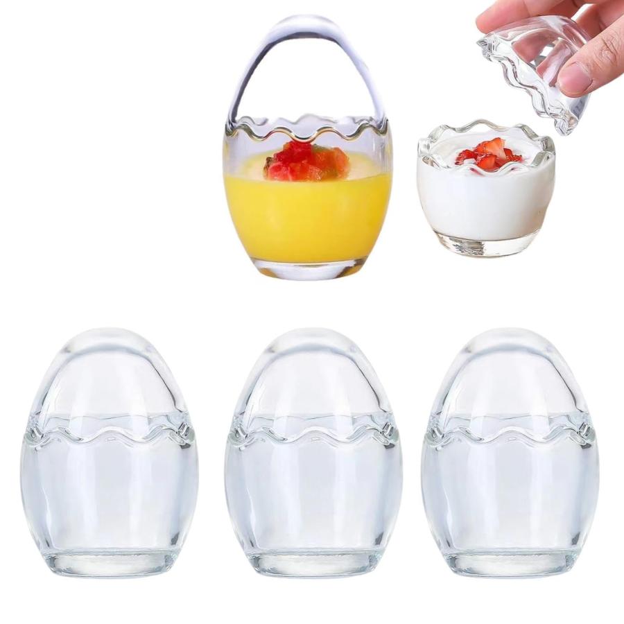 プリンカップ デザートカップ 耐熱ガラス 蓋付きおしゃれ プリン容器