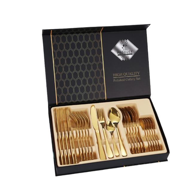 24本セット 6人用 カトラリーセット スプーン フォーク ナイフ