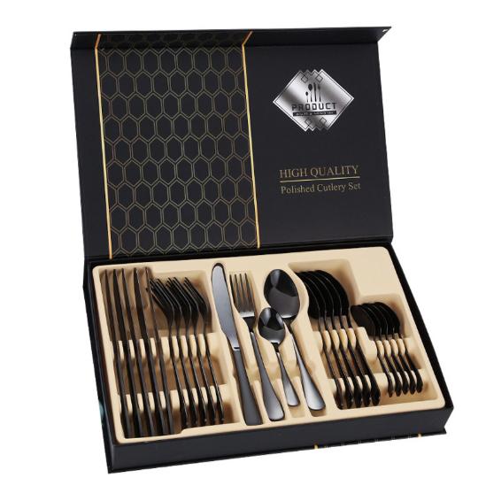 24本セット 6人用 カトラリーセット スプーン フォーク ナイフ