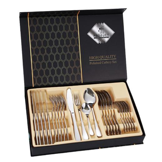 24本セット 6人用 カトラリーセット スプーン フォーク ナイフ