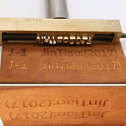 刻印セット 活版刷り金型 0〜9の数字 スタンピング用 革工具 銅版T型