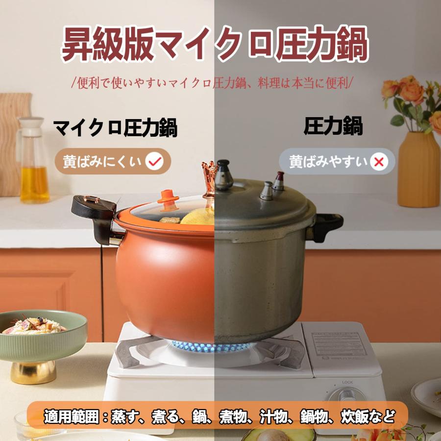 圧力鍋 微圧鍋 7L 多機能マイクロ圧力鍋 2~8人用 ワンタッチ開閉