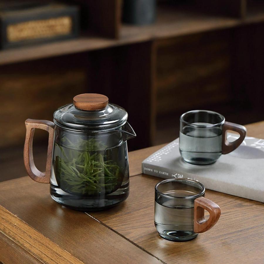 ティーポットセット ガラス製 紅茶ポット 茶こし付き 手作り 急須