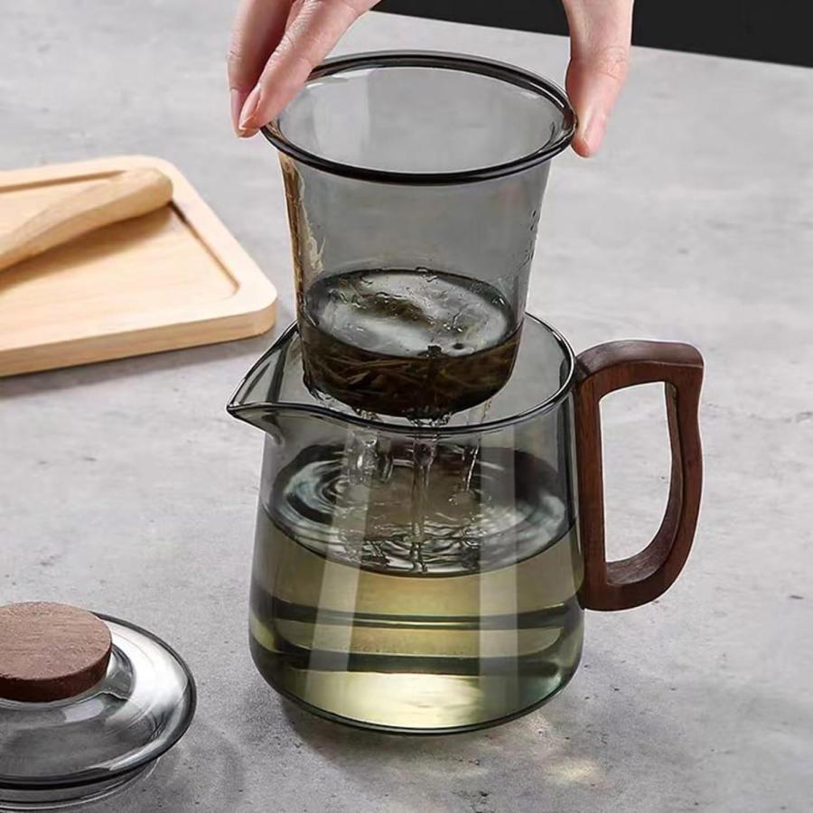 ティーポットセット ガラス製 紅茶ポット 茶こし付き 手作り 急須